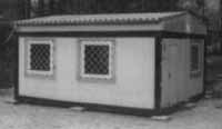 Der erste Container der KZ-Gedenkstätte Foto: eigener Bestand